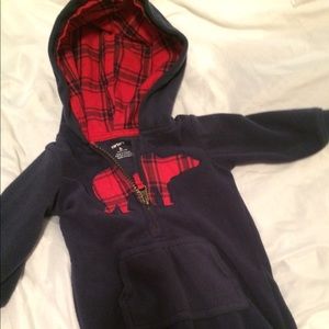 Baby boy warm winter onesie